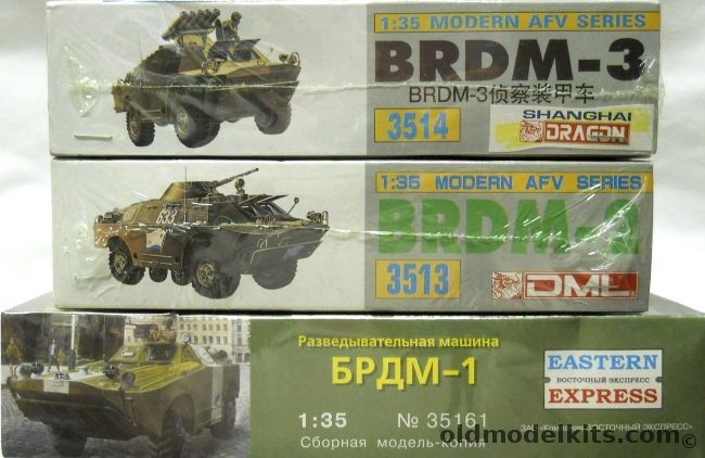 Dragon 1/35 BRDM-3 And DML BRDM-2 And Eastern Express BRDM-1, 3514 plastic model kit