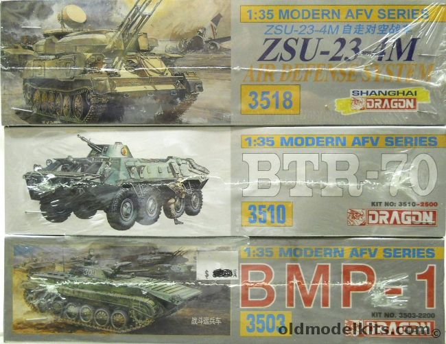 Dragon 1/35 ZSU-23-4m Shilka And BTR-70 And BMP-1, 3518