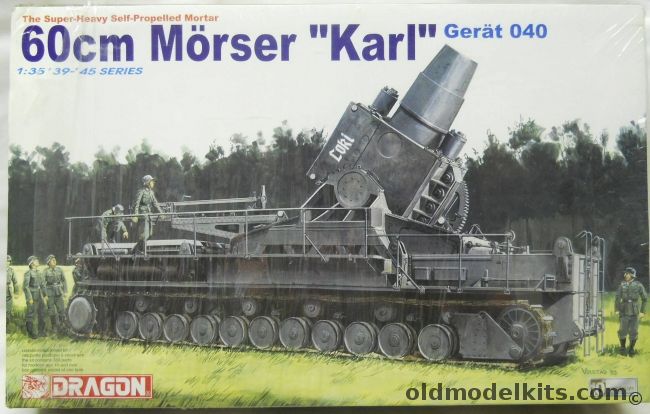 Dragon 1/35 60cm Morser Karl - Gerat 040 Super Heavy Self-Propelled Mortar, 6179 plastic model kit
