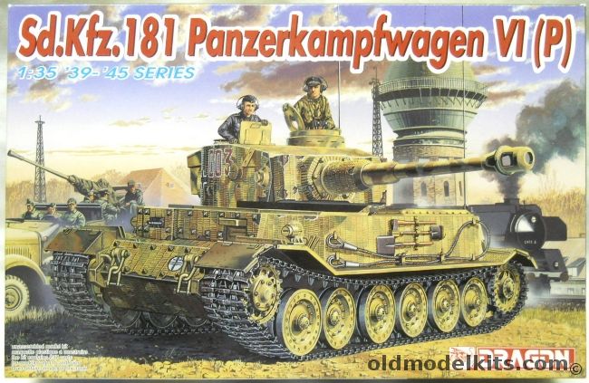 Dragon 1/35 Sd.Kfz.181 Panzerkampfwagen VI (P) Tiger I - With Friumodel Ferdinand Metal Linnks / Cavalier Zimmerit Resin, 6210 plastic model kit