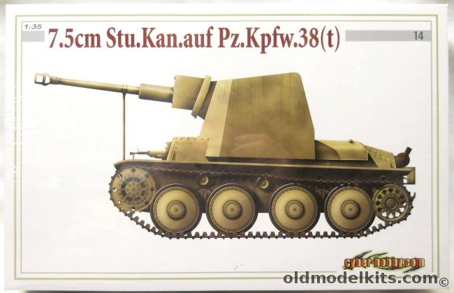 Dragon 1/35 7.5cm Stu.Kan.auf Pz.Kpfw.38(t) - Cyber-Hobby Issue, 6396 plastic model kit