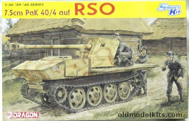 Dragon 1/35 7.5cm PaK  40/4 auf RSO - Smart Kit, 6640 plastic model kit