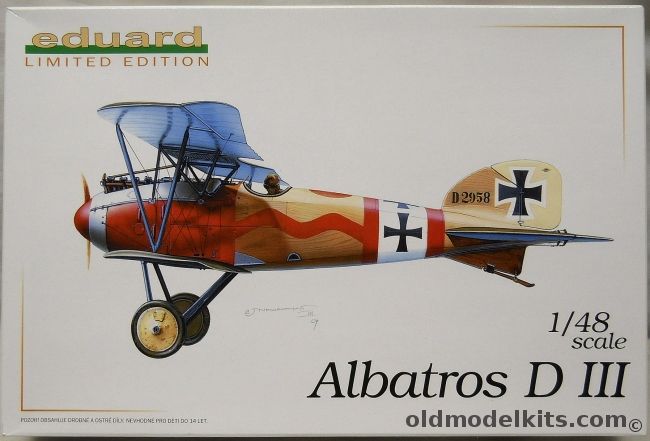 Eduard 1/48 Albatros D-III, 1104 plastic model kit