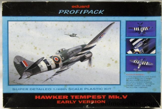 Eduard 1/48 Hawker Tempest Mk.V (Early) Profipack - With Decals For Three Aircraft, 8025 plastic model kit