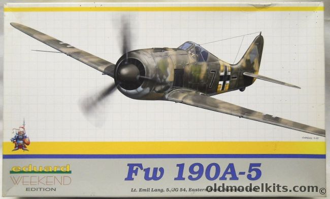 Eduard 1/48 Focke-Wulf FW-190 A-5 - Lt. Emil Lang 5/jg54 Eastern Front Summer 1943 - (FW190A8), 8430 plastic model kit