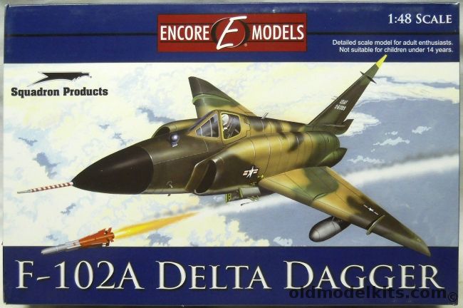 Encore 1/48 F-102A Delta Dagger - 64th FIS Vietnam 1966 / 460th FIS (Commanders Aircraft) 1962, 48001 plastic model kit