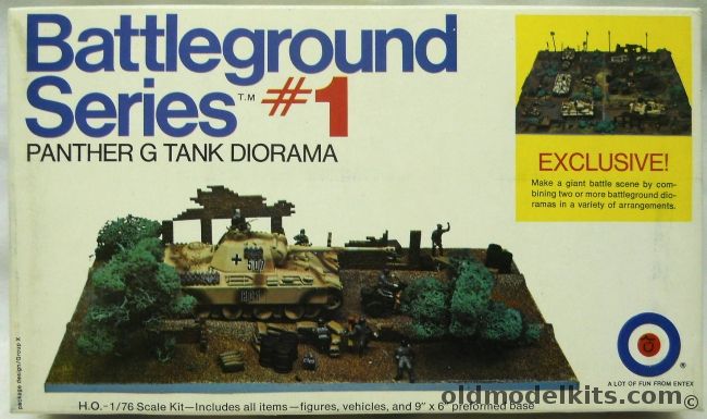 Entex 1/76 Battleground Series 1 Panther G Tank Diorama, 8506A plastic model kit