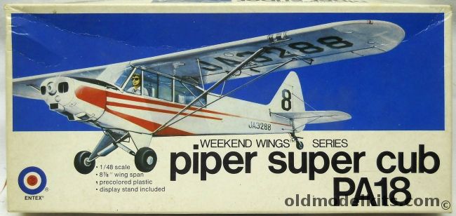 Entex 1/48 Piper Super Cub PA-18 - (ex Bandai), 8515S plastic model kit
