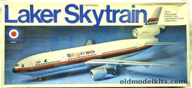 Entex 1/100 McDonnell Douglas DC-10, 8530 plastic model kit