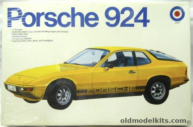 Entex 1/16 Porsche 924, 9048 plastic model kit