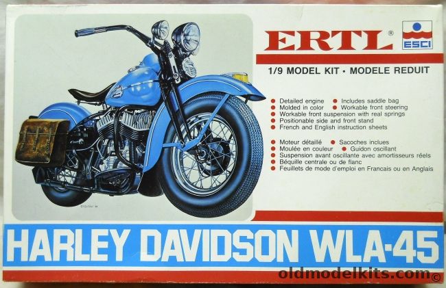 ESCI 1/9 Harley Davidson WLA-45, 8293 plastic model kit