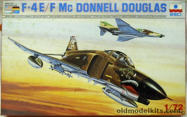 ESCI 1/72 TWO McDonnell Douglas F-4 E/F Phantom II - 3 TFW-3 TFS ...