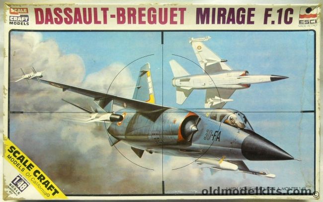 ESCI 1/48 Dassault-Breguet Mirage F.1C - South Africa F-1CZ / French 2/12 or 3/30 Sq / Greece 336 Sq / Spain Ala14-141 Sq - (F-1, F1C), SC-4006 plastic model kit