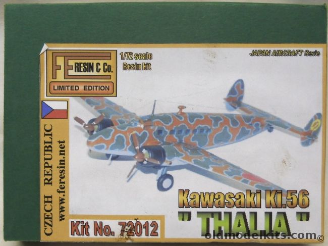 FE Resin 1/72 Kawasaki Ki-56 Thalia, 72012 plastic model kit