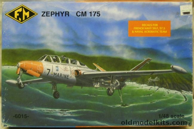 FM 1/48 CM-175 Zephyr - French Navy 57S Khouribga 1960 / 59S Hyeres / Patrouille Acrobatique Hyeres 1961-62, 6015 plastic model kit