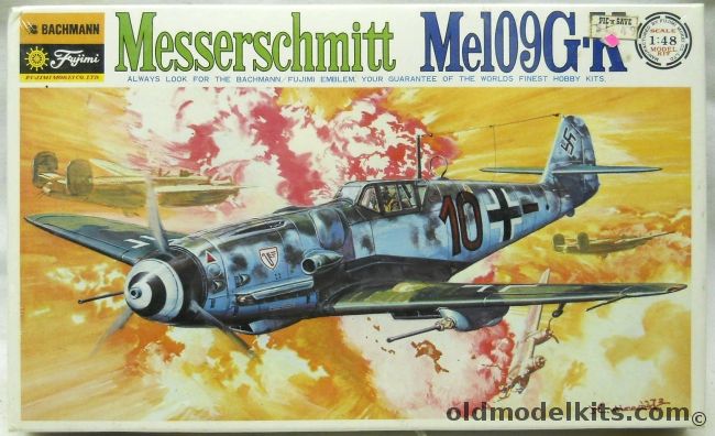 Fujimi 1/48 Messerschmitt Bf-109G-K - G-14 / G-2 / Trop / G-5 / G-6 / K-2 - Decals for I/JG77 - JG52 Hptm Barkhorn - 7/JG27 Dec 1943 - III/JG77 Leningrad 1942 - II/JG27 May 1945 - 9/JG54 March 1945, 0785-300 plastic model kit