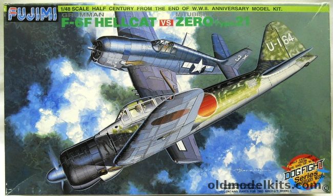 Fujimi 1/48 Grumman F6F Hellcat Vs Zero Type 21 Dogfight Series, 35509 plastic model kit