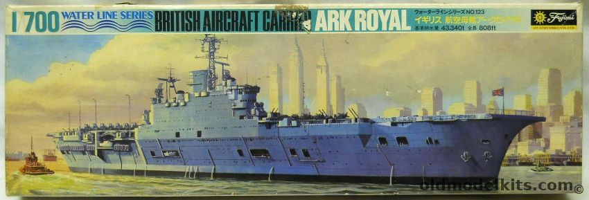 Fujimi 1/700 HMS Ark Royal - Royal Navy Post-WWII Aircraft Carrier, WLA123-800 plastic model kit