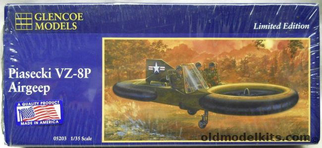 Glencoe 1/35 Piasecki ZV-8P Airgeep - (Ex ITC Piasecki VZ-8P Aerial Jeep), 05203 plastic model kit