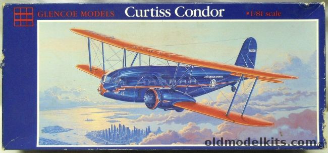 Glencoe 1/82 Curtiss Condor - Argentine Navy / Byrd / American Airways - (ex ITC / Ideal), 06101 plastic model kit