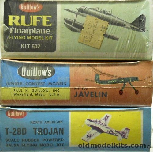 Guillows Nakajima A6M2-N Rufe 16 inch WS / 603 Javelin 24 Inch Wingspan ...