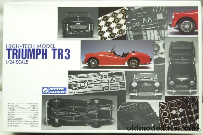 Gunze Sangyo 1/24 Triumph TR3 High Tech, G-224 plastic model kit
