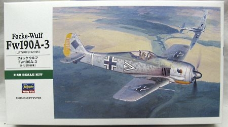 Hasegawa 1/48 Focke-Wulf FW-190 A-3 Plus CMK Cockpit Set - Luftwaffe III/JG2 Hans 'Assi' Hahn France Mahy '42 / 8/JG2 France 1942 - (FW190A-3), JT90 plastic model kit