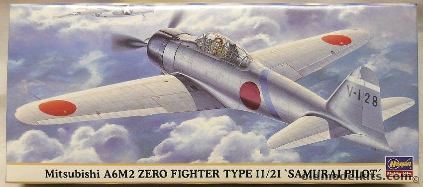 Hasegawa 1/72 Mitsubishi A6M2 Zero Fighter Type 11/21 Samurai Pilot ...