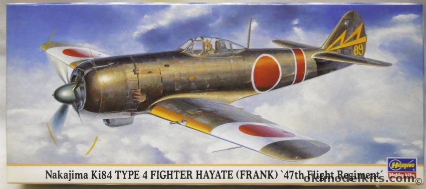 Hasegawa 1/72 Nakajima Ki-84 Type 4 Hayate Frank - 47th Flight Regiment, 00633 plastic model kit