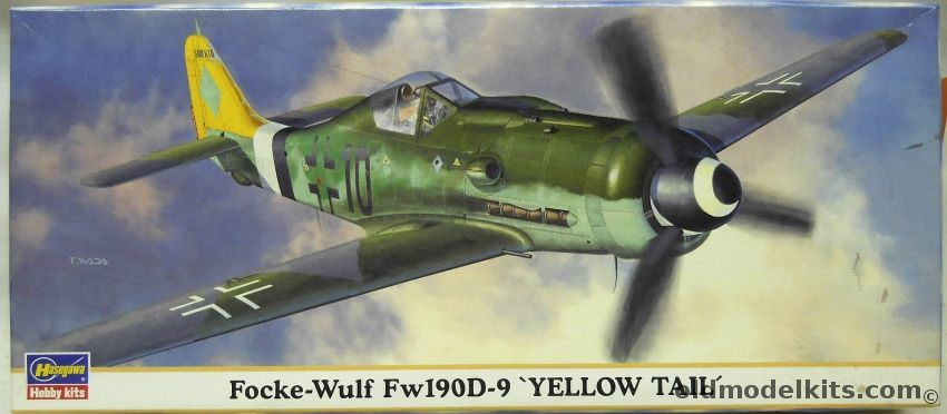 Hasegawa 1/72 Focke-Wulf FW-190 D-9 YellowTail - (Fw190D-9), 00659 plastic model kit