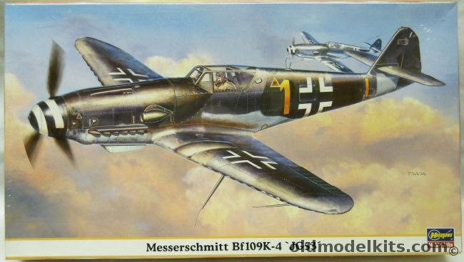 Hasegawa 1/48 Messerschmitt Bf-109 K-4 - jg53 - (BF109K4), 09330 plastic model kit