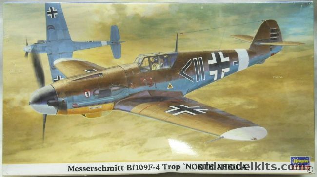 Hasegawa 1/48 Messerschmitt Bf-109 F-4 Trop North Africa - (Bf109F4), 09459 plastic model kit