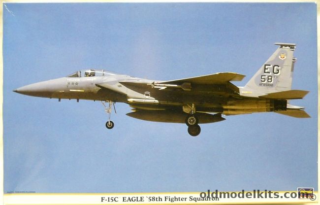 Hasegawa 1/48 F-15C Eagle - 58th Fighter Squadron - AF85102 Or AF85125, 09492 plastic model kit