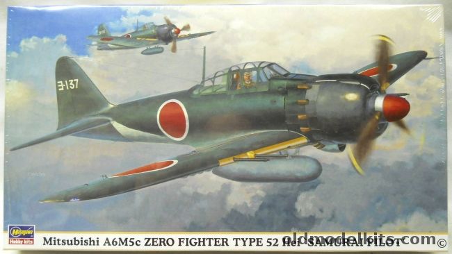 Hasegawa 1 48 Mitsubishi A6m5c Zero Fighter Type 52 Hei Samurai Pilot 