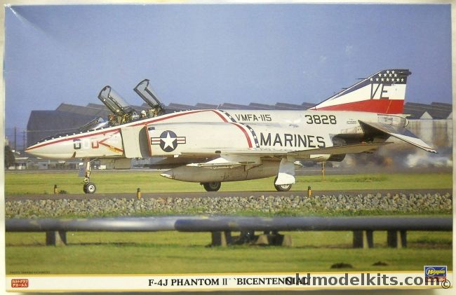 Hasegawa 1/48 F-4J Phantom II Bicentennial - USMC VMFA-115 Silver Eagles 1976 / USNVF-191 Satans Kittens 1976, 09632 plastic model kit