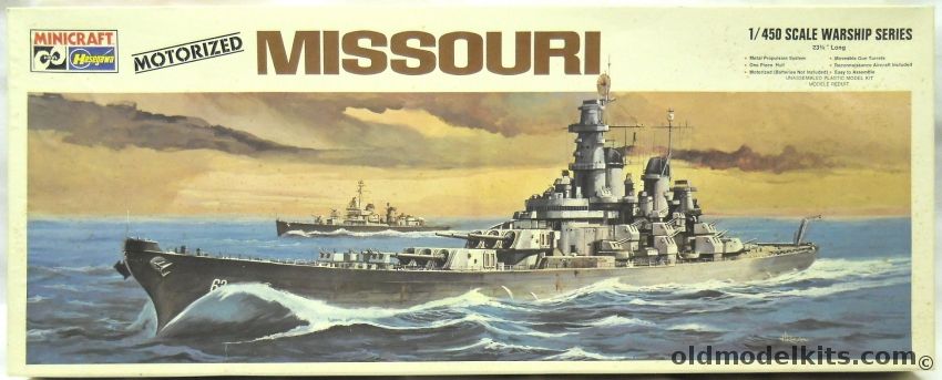 Hasegawa 1/450 USS Missouri BB63 Battleship Motorized, A-9