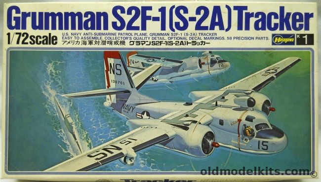 Hasegawa 1/72 Grumman S2F-1 - (S-2A) Tracker - Hi-Vis Paint Scheme, K1 plastic model kit