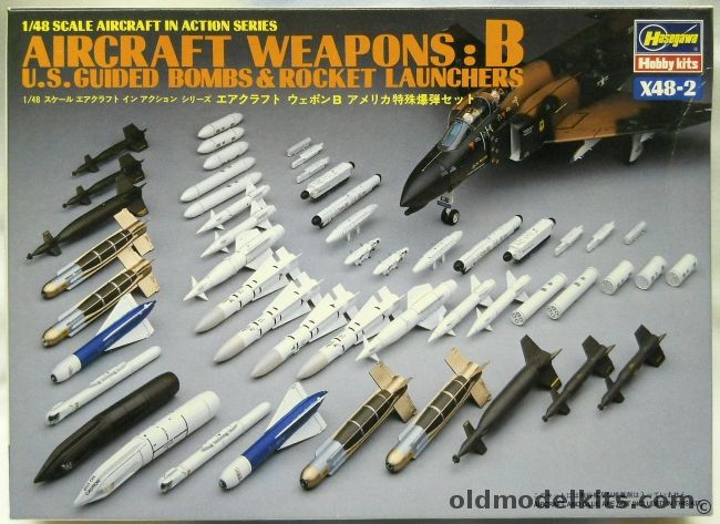 Hasegawa 1/48 Aircraft Weapons A US Guided Bombs And Rocket Launchers, X48-2 plastic model kit