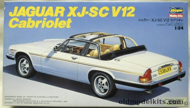 Hasegawa 1/24 1983 Jaguar XJ-SC V12 Cabriolet, CA-10 plastic model kit