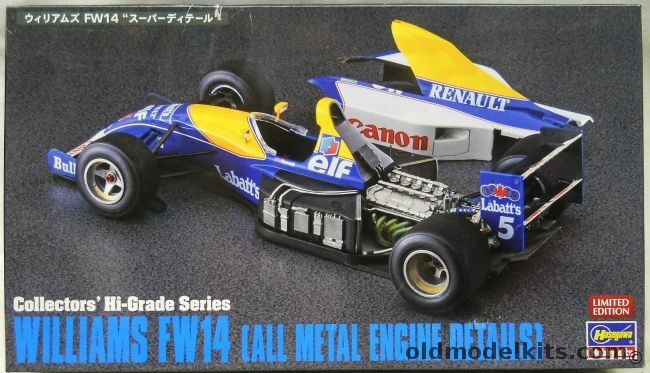 Hasegawa 1/24 Williams FW14 With All Metal Engine Detail - Collectors Hi-Grade Series, CH49 plastic model kit