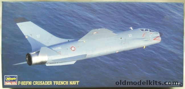 Hasegawa 1/72 F-8E (FN) Crusader French Navy - Flottille 12F or 14F / US Navy VF-162 Hunters / US Marines VMF(AW)-312 Checkerboards / French Navy Flottille 12F (VF-12) - (F-8EFN), Dt116 plastic model kit