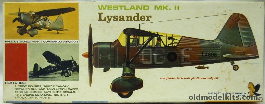 Hawk 1/48 Westland Mk.II Lysander, 563-100 plastic model kit