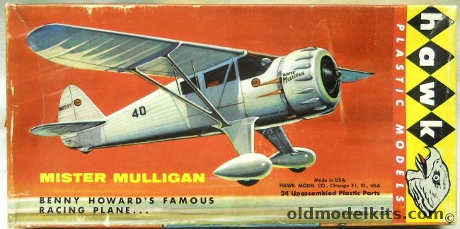 Hawk 1/48 Mister Mulligan - Benny Howards Famous Racing Plane, 619-60 plastic model kit