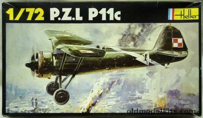 Heller 1/72 PZL P-11c - (Państwowe Zakłady Lotnicze - State Aviation Works), 248 plastic model kit