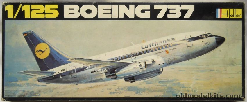 Heller 1/125 Boeing 737 - Air France Or Lufthansa, 454 plastic model kit