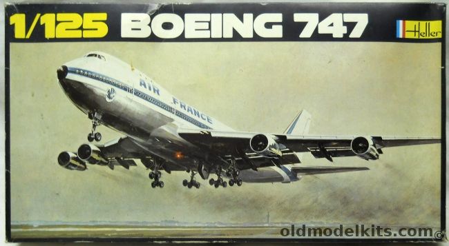 Heller 1/125 Boeing 747 - Air France, 459 plastic model kit