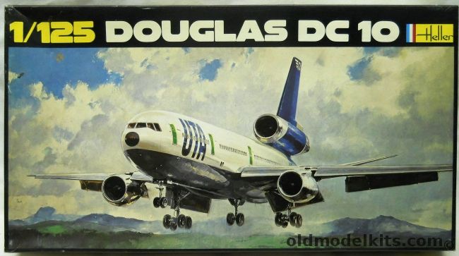 Heller 1/125 Douglas DC-10 UTA, 460 plastic model kit