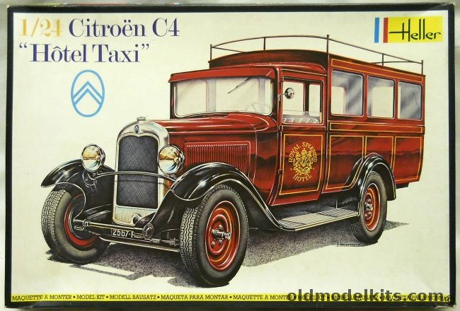 Heller 1/24 Citroen C4 Hotel Taxi, 713 plastic model kit