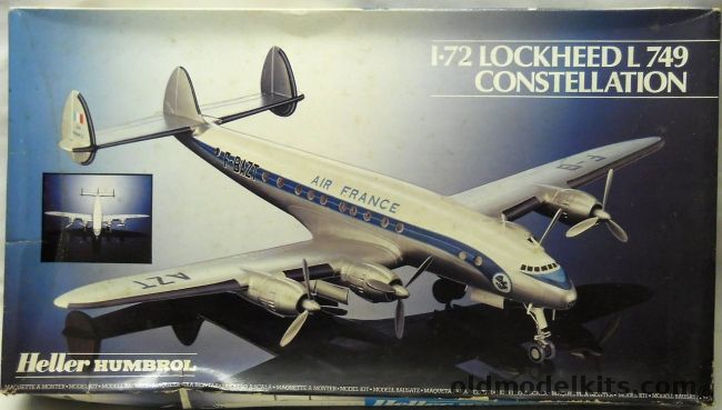 Heller 1/72 Lockheed L-749 Constellation - TWA Or Air France, 80310 plastic model kit