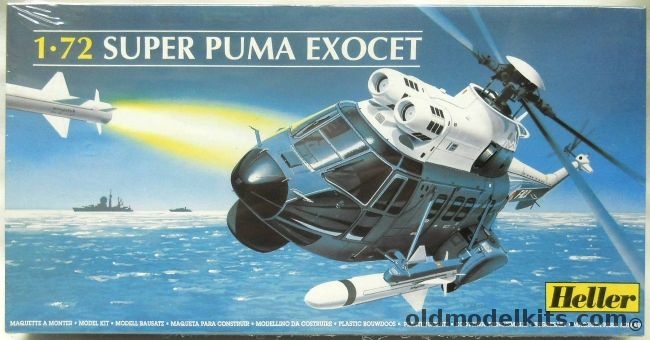 Heller 1/72 Super Puma Exocet AS-332 F1, 80368 plastic model kit